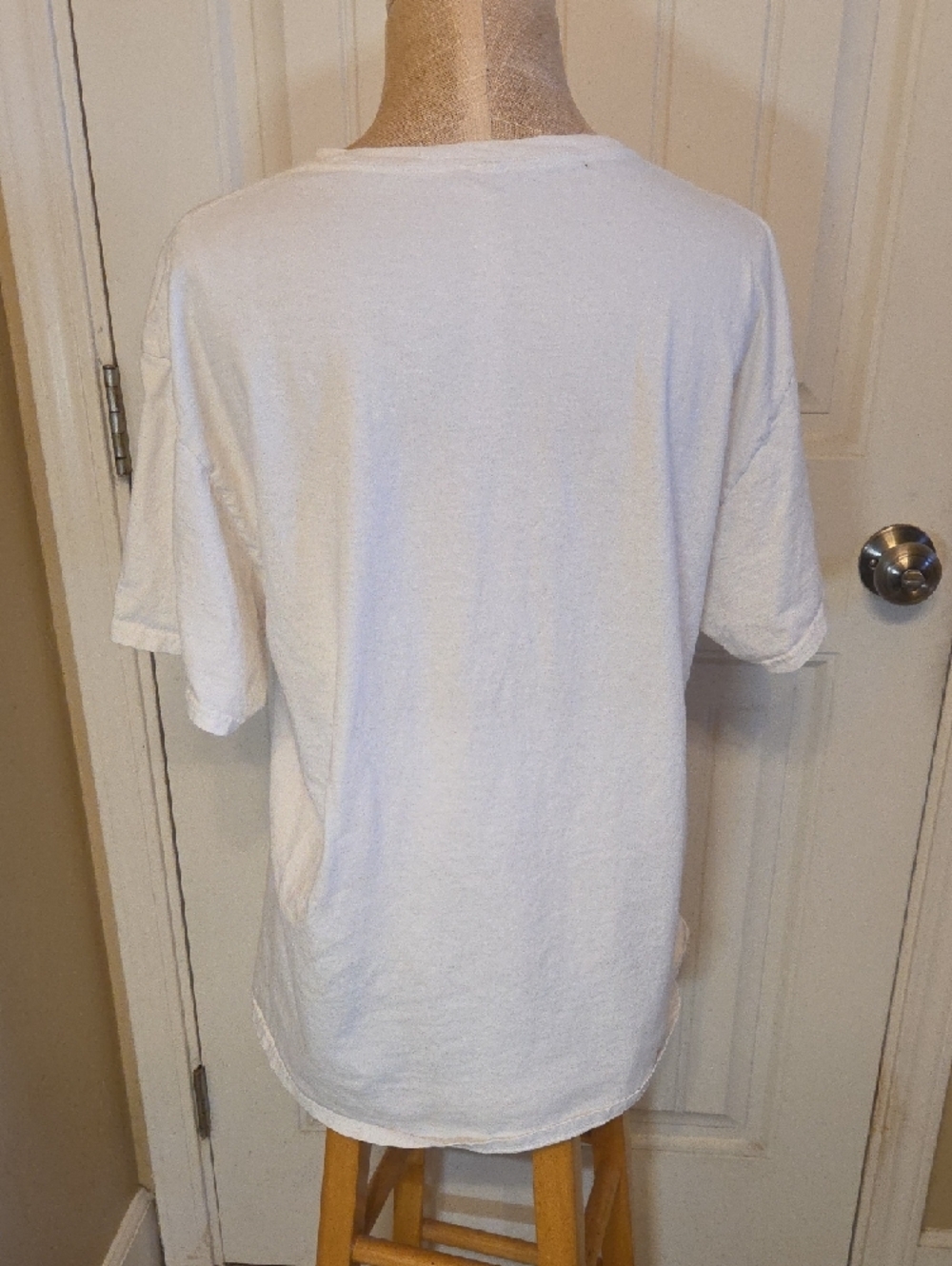Barbie White Tee with Pink & Aqua Wave Script - Picture 2 of 6